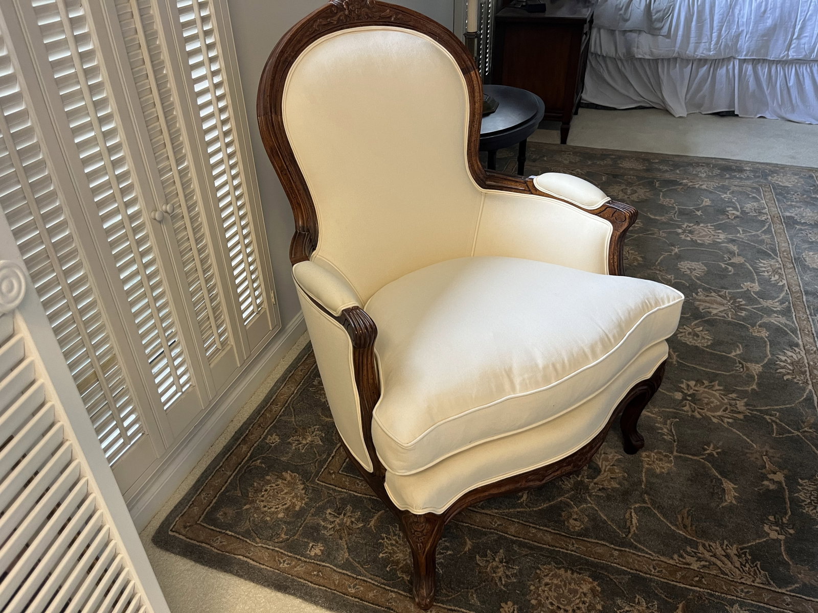 Bergere Chair: Louis XV Style Bergere Chair