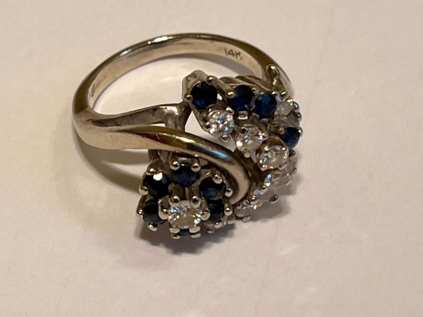14k WG Dia./Sapphire Ring (1 of 5)
