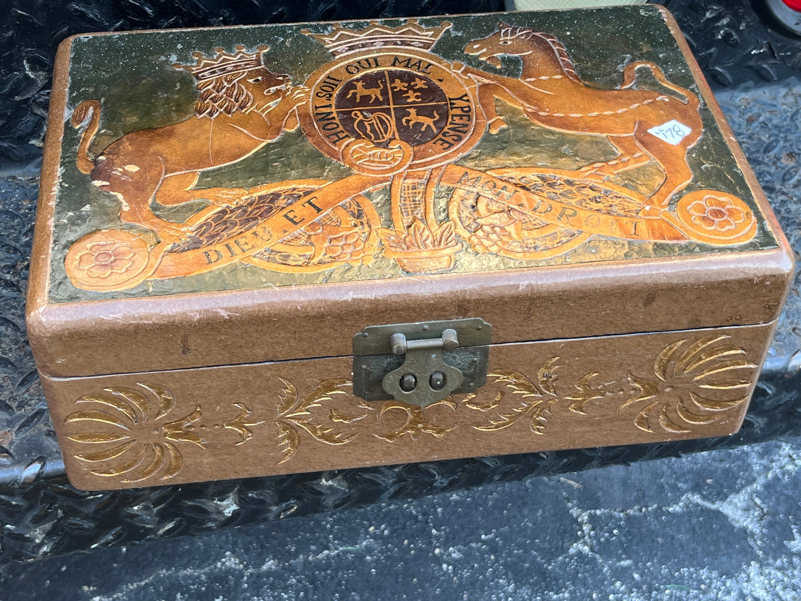 Documents Box: Hand Tooled Documents Box