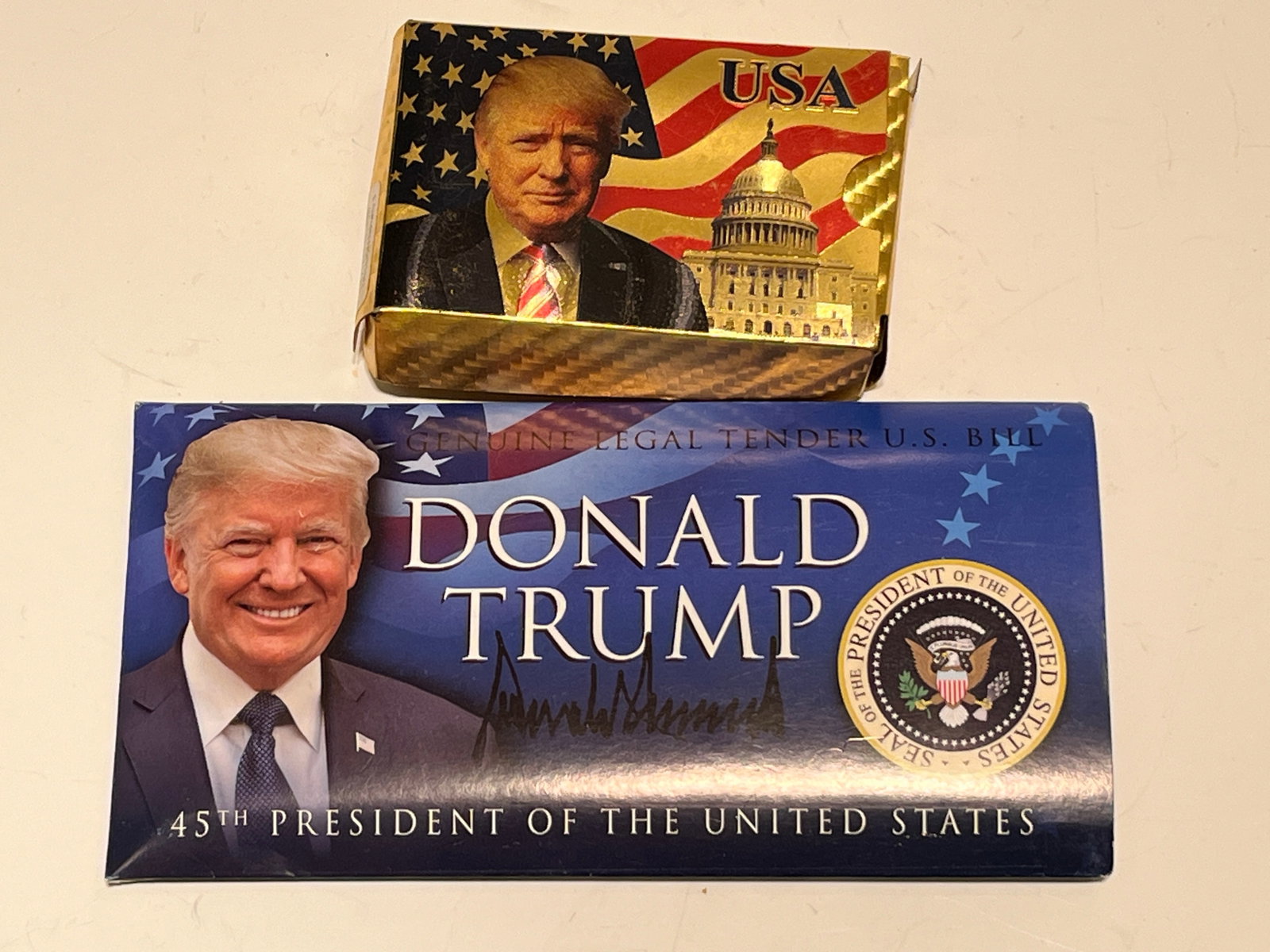 Donald Trump Cards/Bills: Donald Trump Deck of Cards, 2020 Dollar Bills