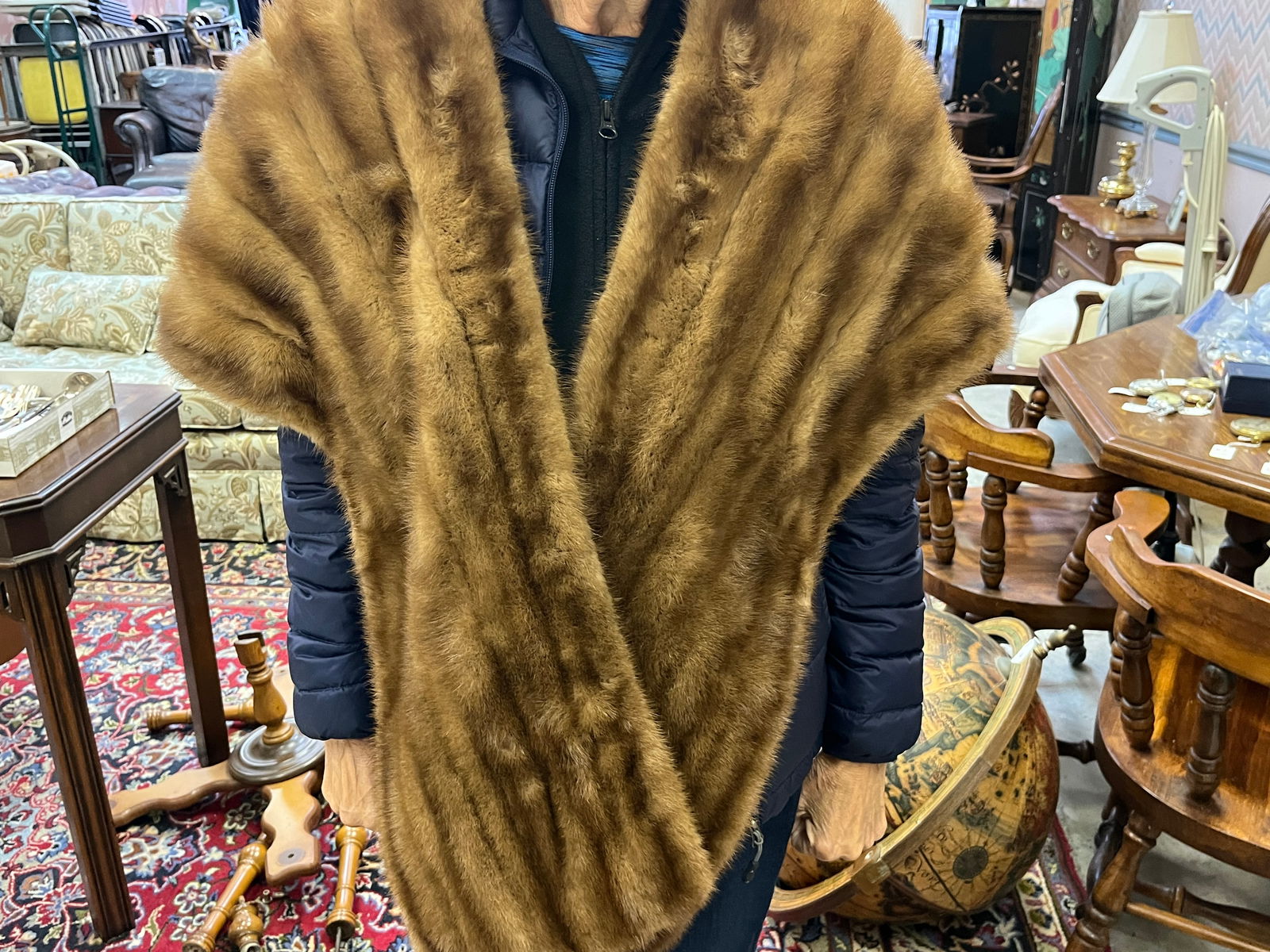 Brown Mink Stole by John & Shayne (1 of 4)