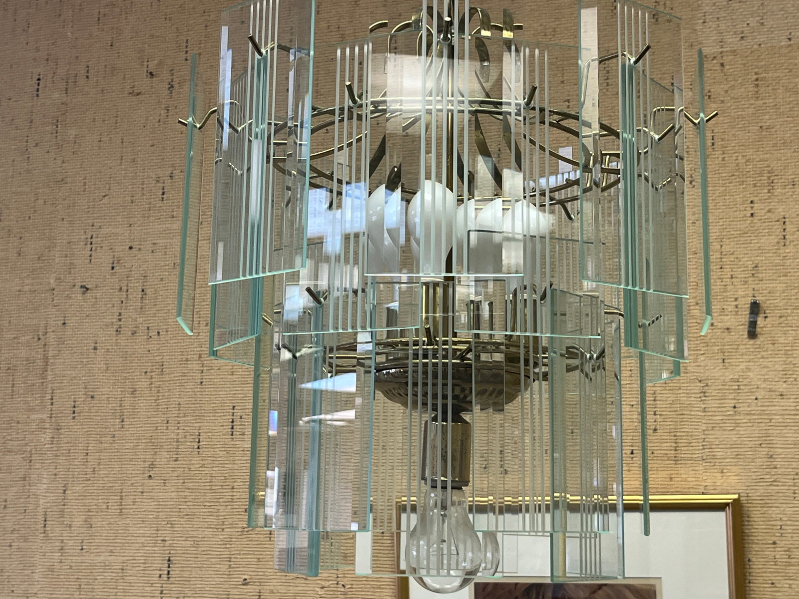 Chandelier, Crystal-Plates: Modern Crystal Plates-Chandelier