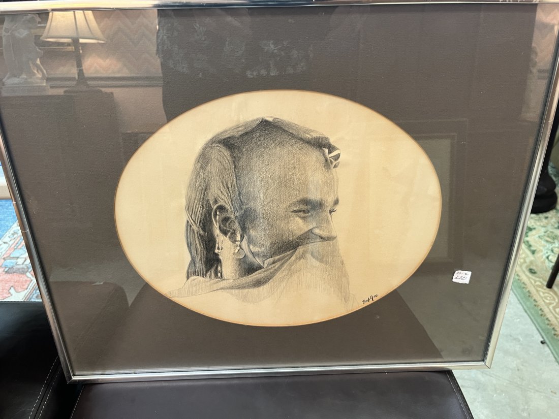 Bob Gee (2) Etchings: (2) Etchings 10.5x13 signed LR Bob Gee, Chrome Framed 16.5x20