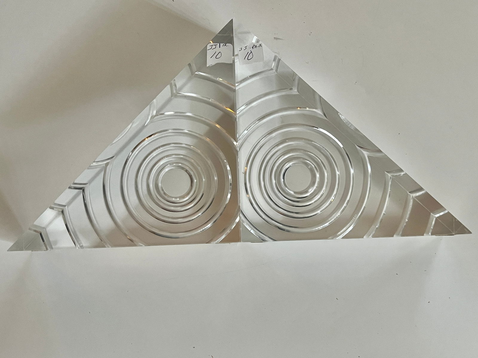 Astrolite Lucite Bookends: Astrolite Lucite Bookends, 6x6ea.