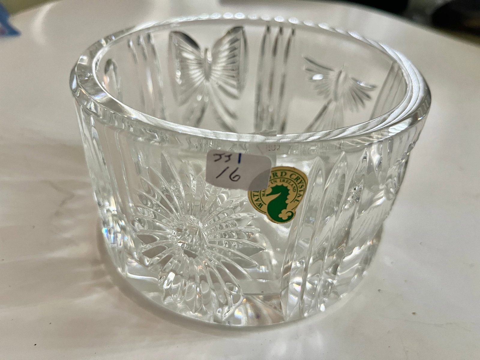 Waterford 5"dia. Bowl: Waterford Cut Crystal Bowl, 3"h x 5.25dia.