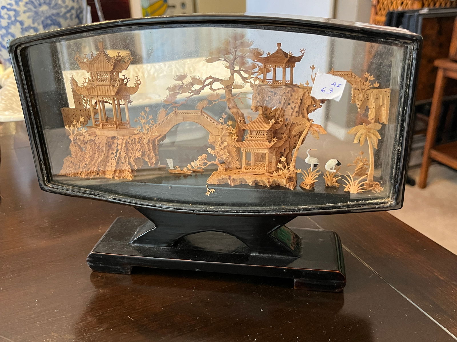 Vintage Asian Cork Carving c.1950's (1 of 5)