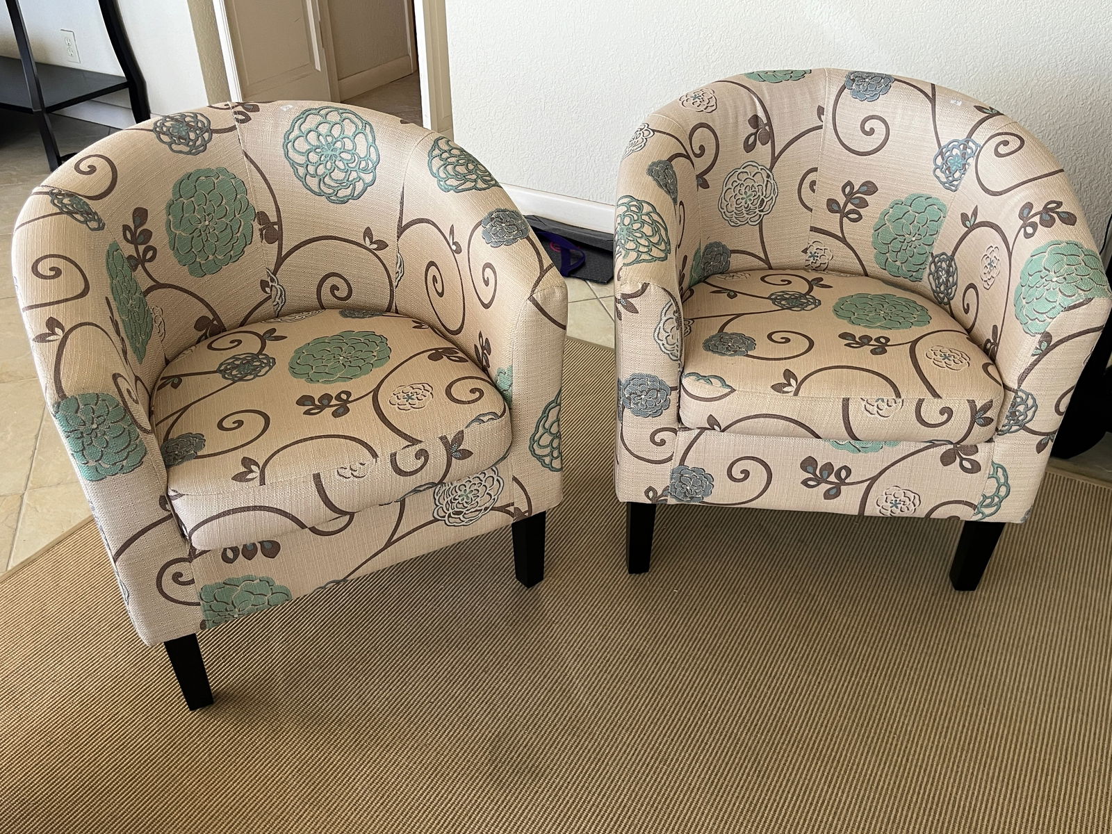 Pair Tub Chairs (1 of 2)