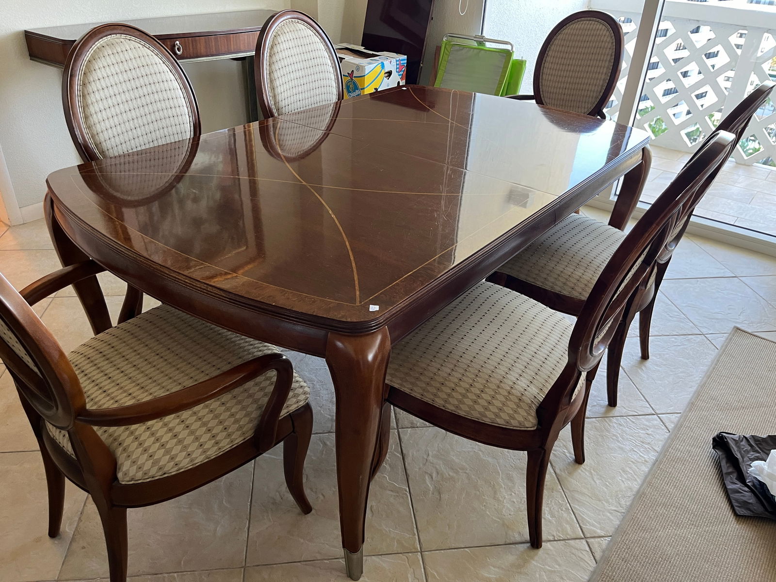 Thomasville Dining Rm. Table/6-Chairs (1 of 5)