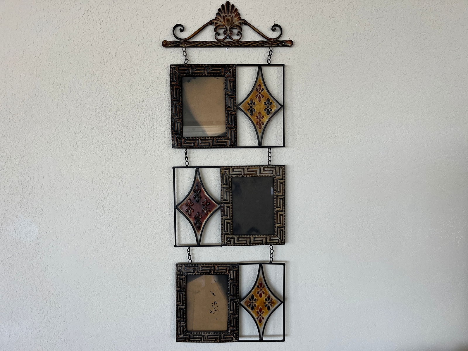 Pair Wall Mount Metal Pic. Frames (1 of 1)