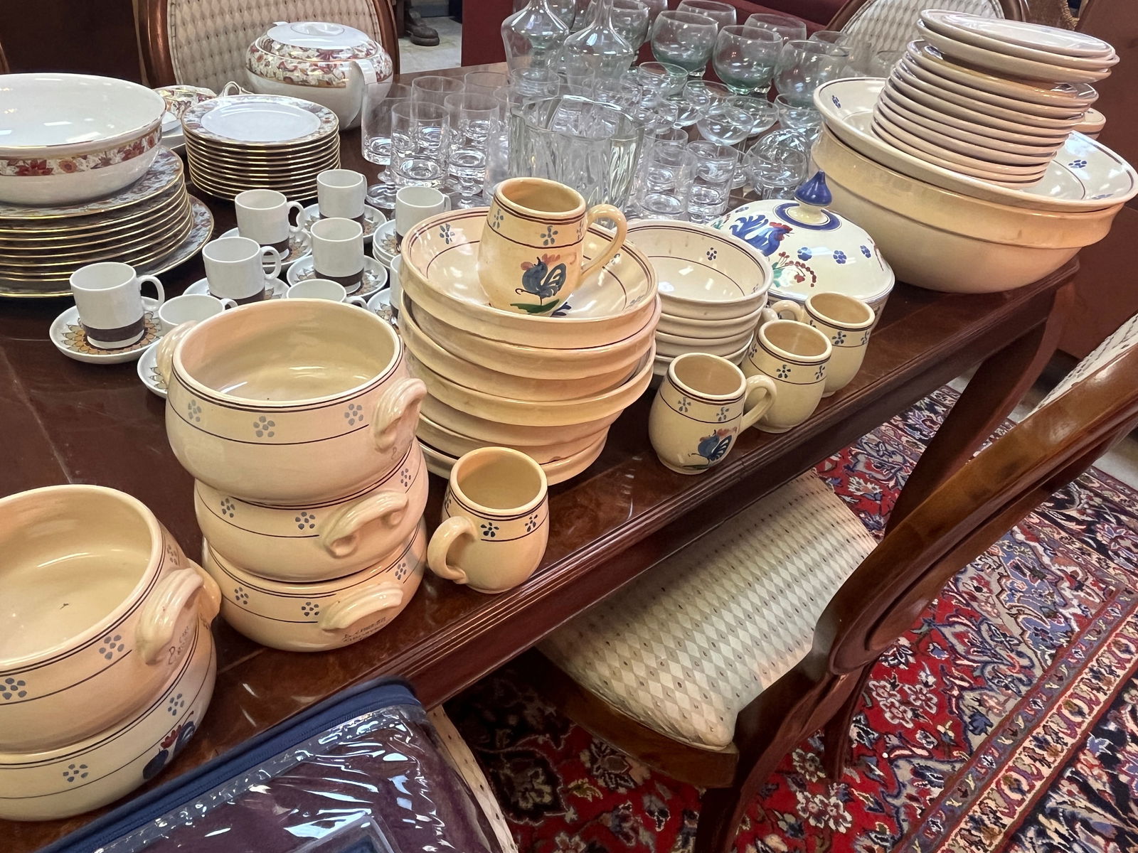 Lg.Assortment Blue Rooster Dishes (1 of 8)