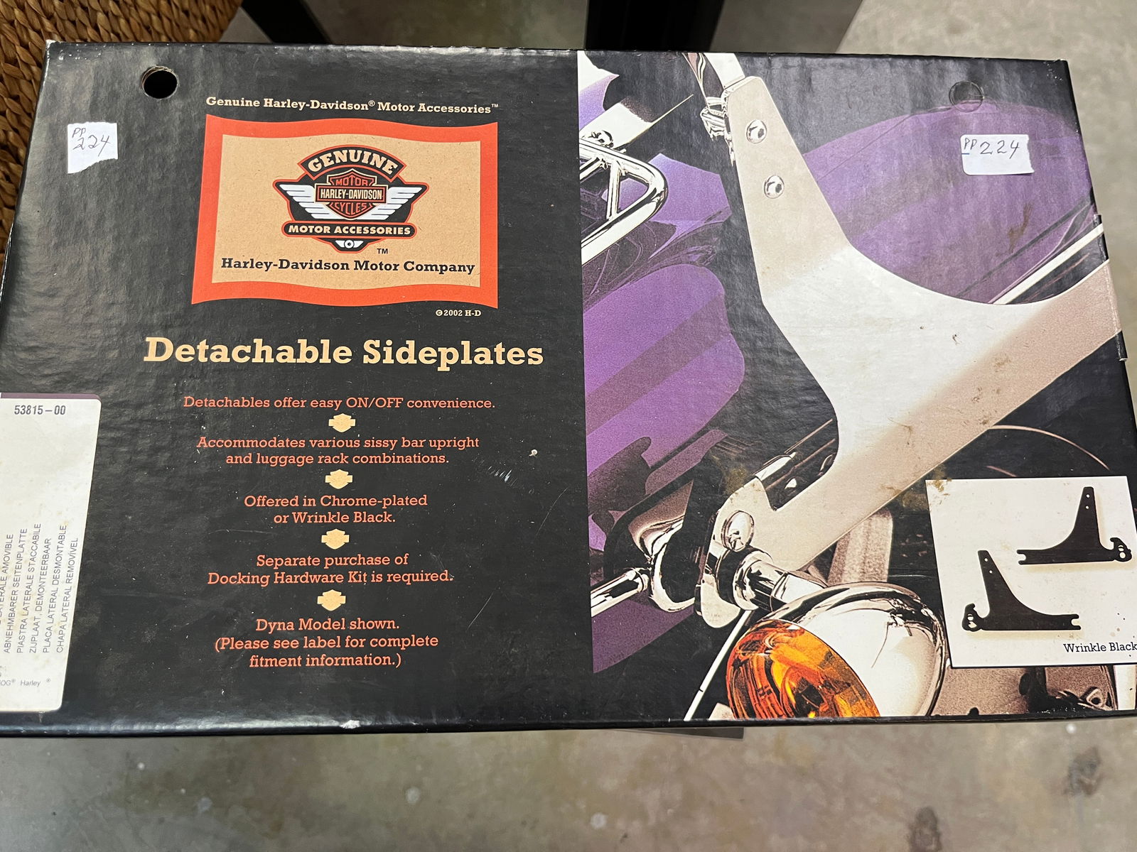 Harley Davidson Detachable Sideplates: Harley Davidson Detachable Sideplates