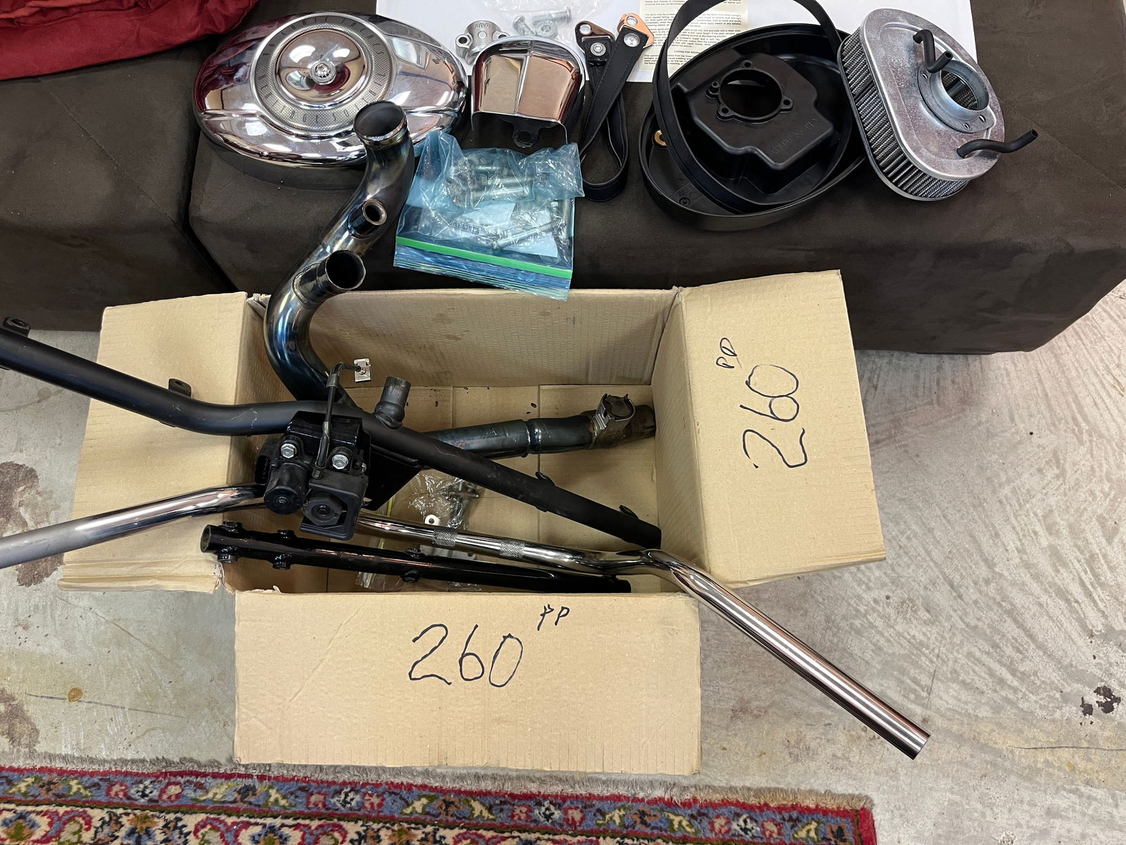 Box Lot (misc. motorcycle parts) (1 of 4)