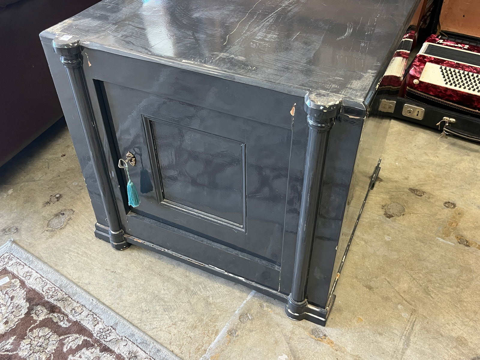 Gray Locking Storage Box (1 of 3)