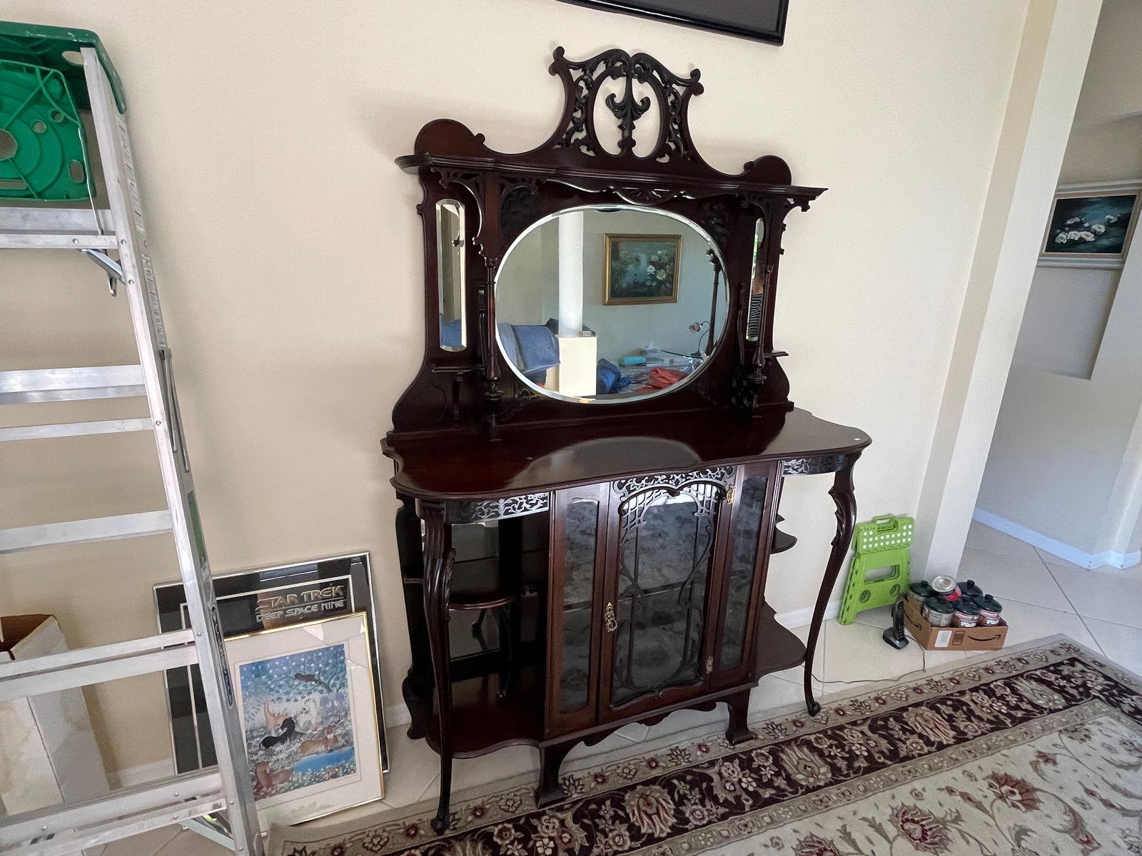 19th c. Mahogany Etagere (1 of 7)