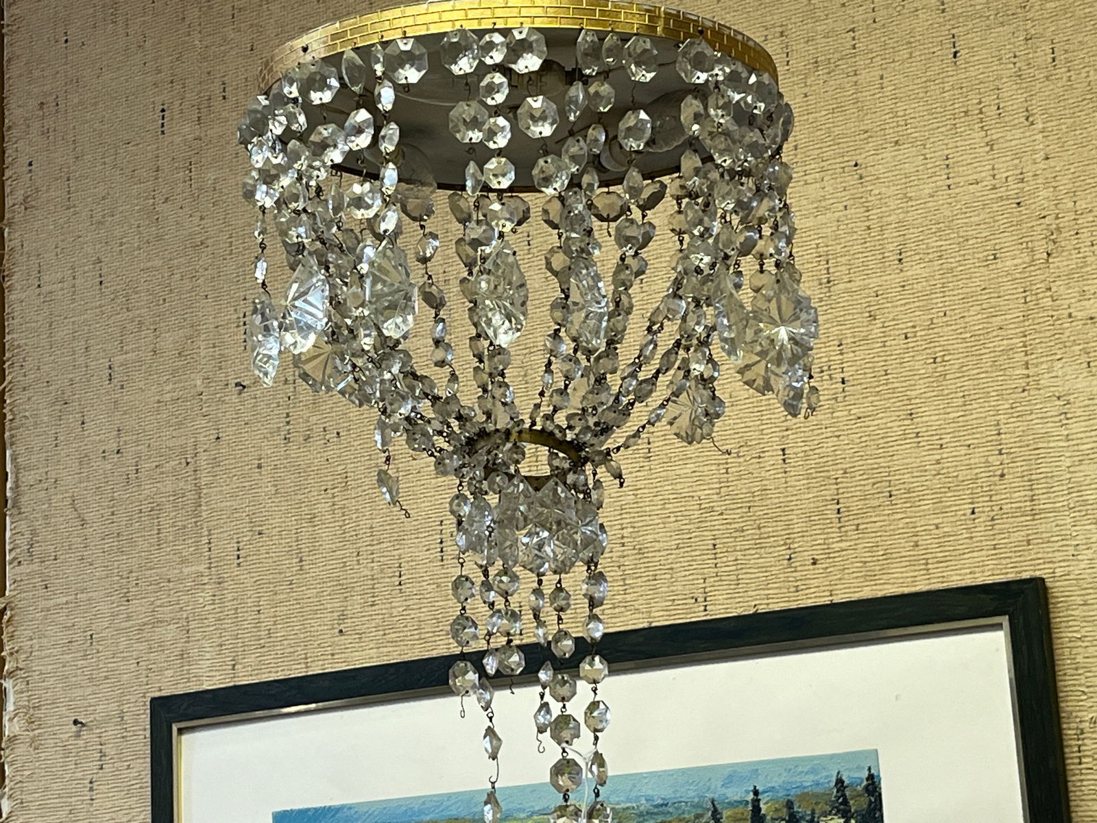 Flush Mount Crystal Ceiling Light (1 of 1)