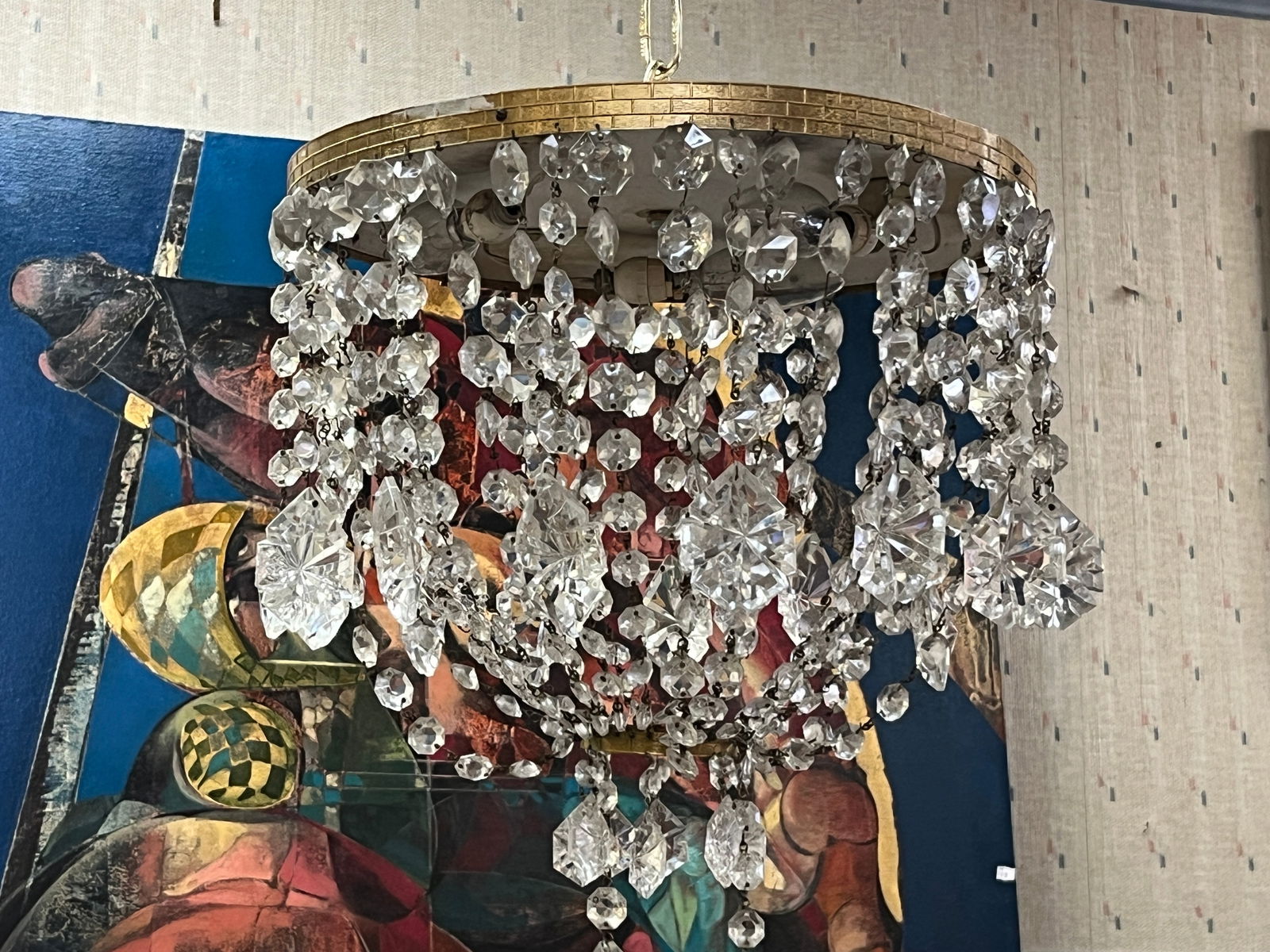 Flush Mount Crystal Ceiling Light (1 of 1)