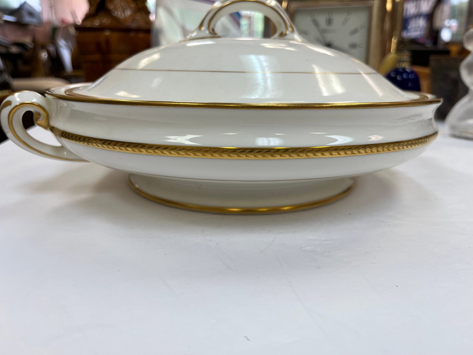 Tiffany & Co. Veg. Bowl: Lenox for Tiffany & Co. 10" Veg. Bowl w/Lid