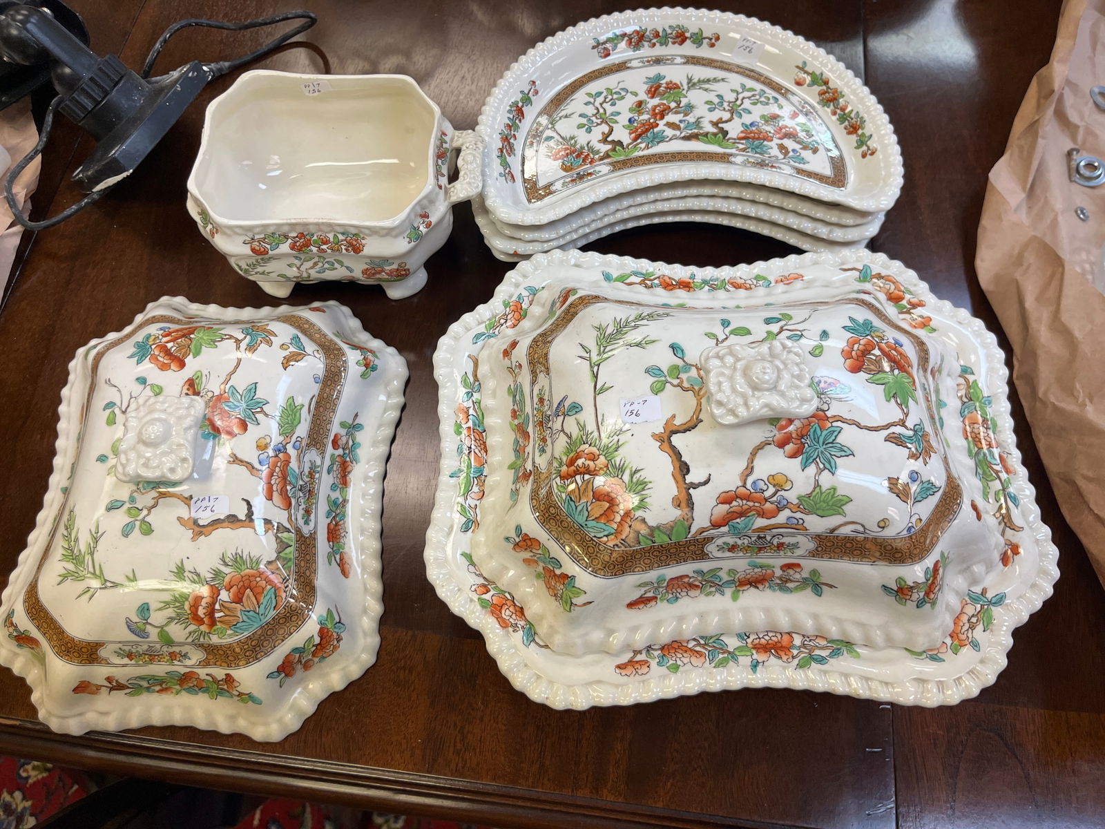 7-Copeland Spode Dishes: 7pcs. Copeland Spode for T. Goode & Co. Dishes