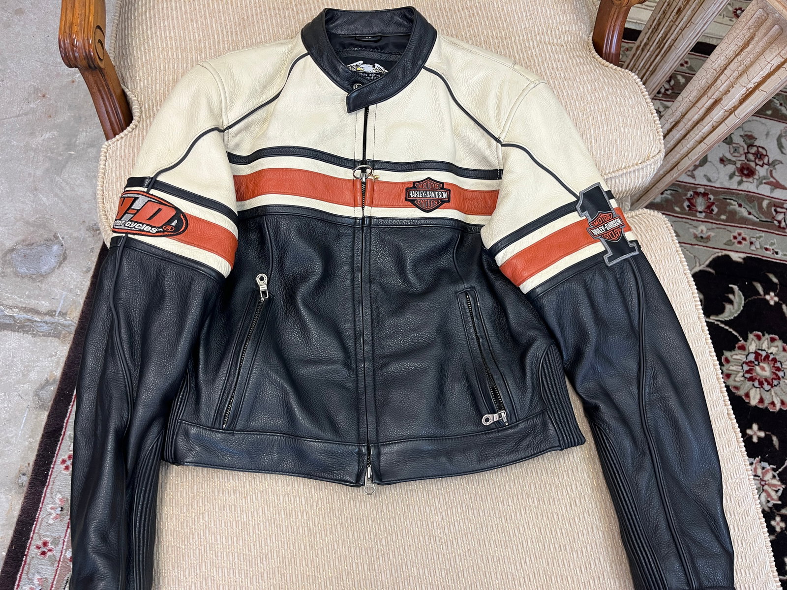 Harley Davidson Leather Jacket (1 of 2)