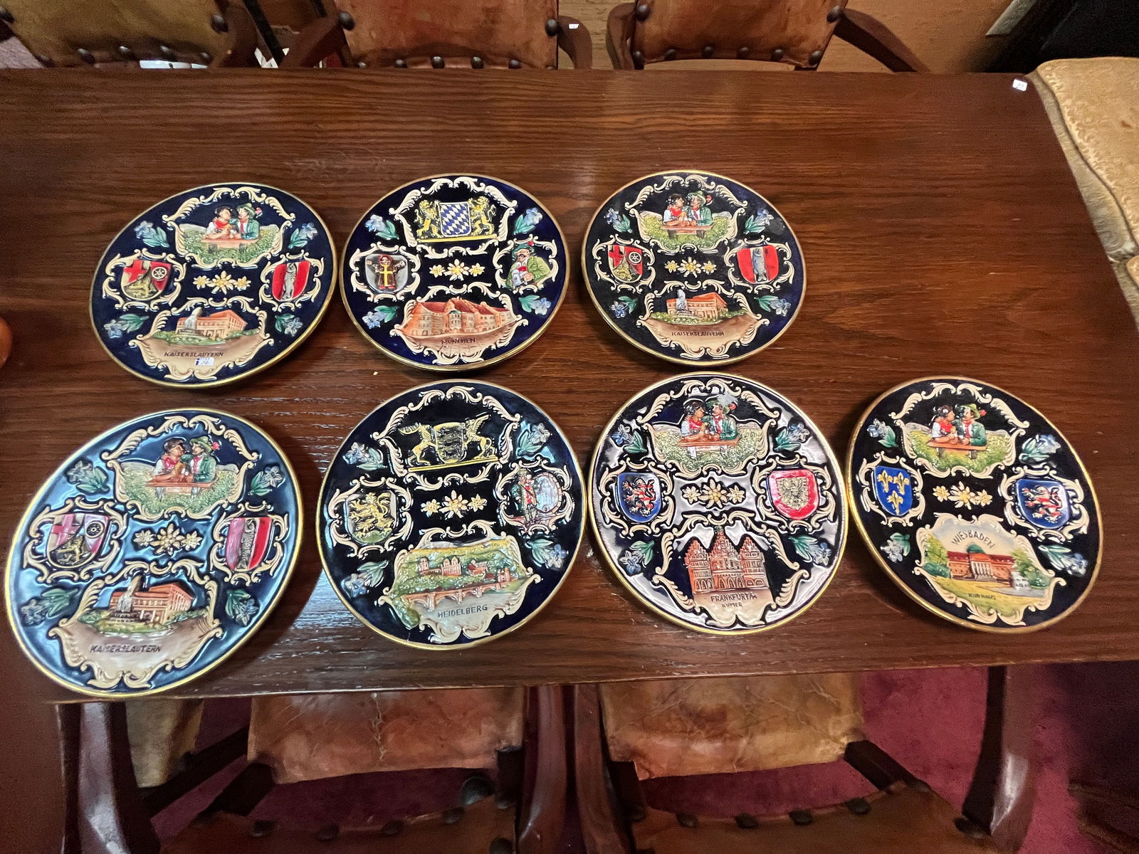 6-Vintage German Kaiserslautern Plates (1 of 3)