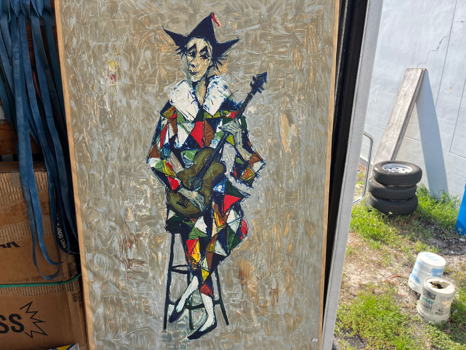 Lignon, Bernard Oil/Canvas 'Clown' (1 of 5)