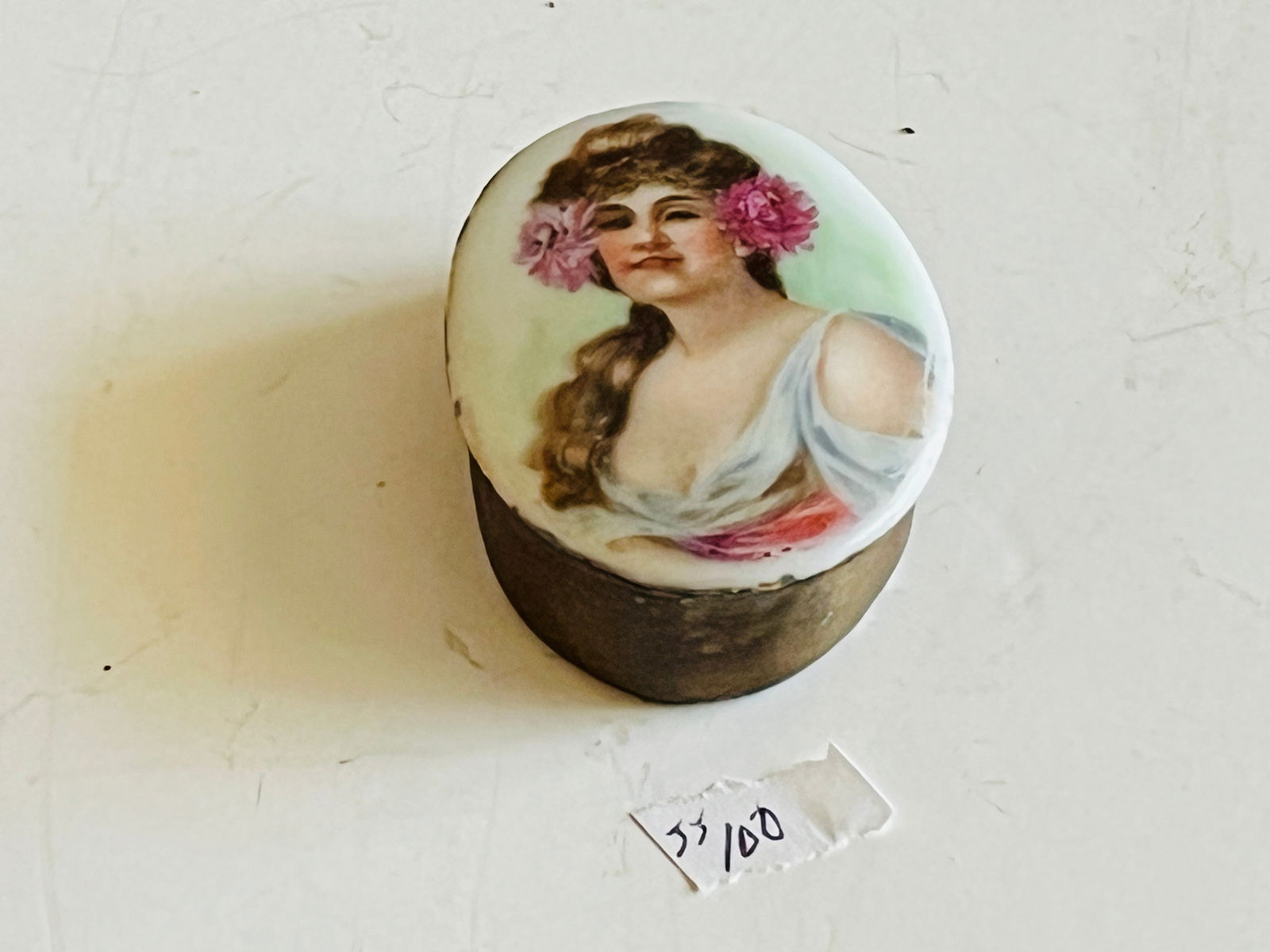 Cameo Style Bronze Paper Wt.: Antique Cameo Style Bronze Paper Weight