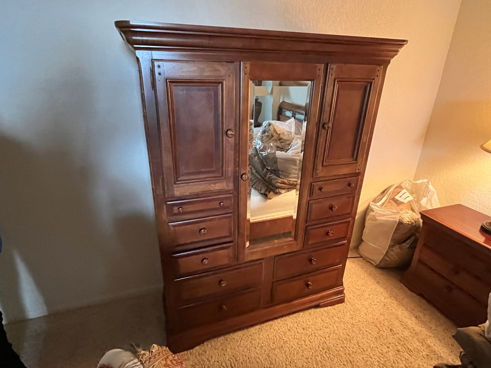 Alexander Julian Homes Highboy Dresser: Alexander Julian Homes Colours, Cherrywood Highboy Dresser, 67.5h x 52w x 19d