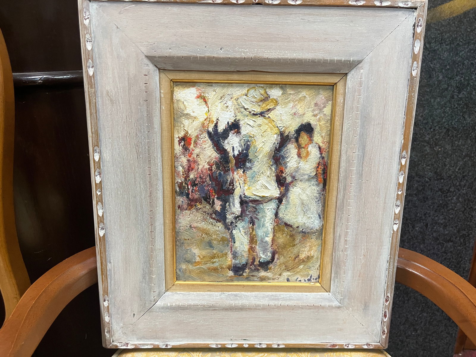 Rustic Frame Oil/Panel 'Abstract' (1 of 4)