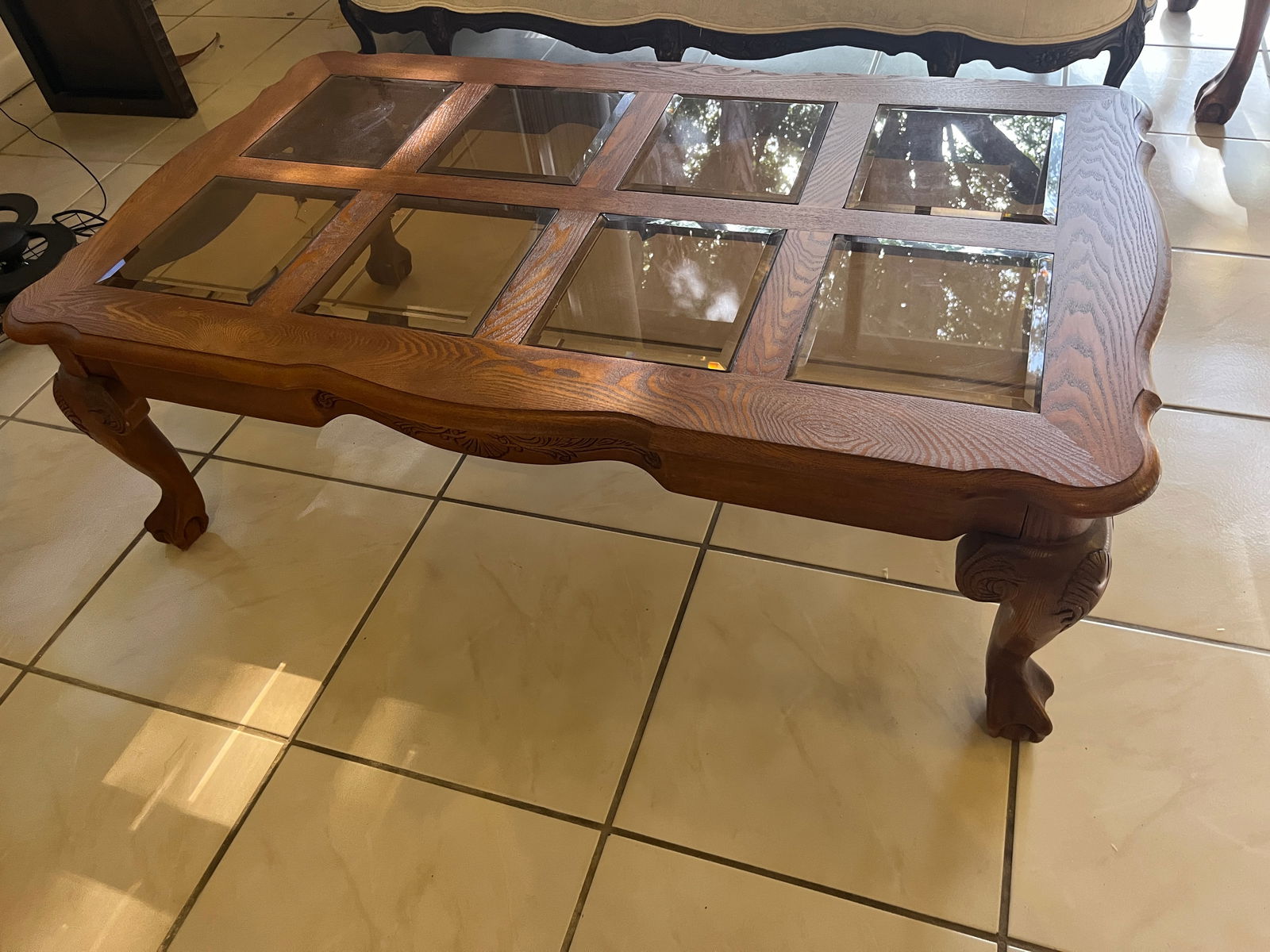Vintage Oak Coffee Table (1 of 4)