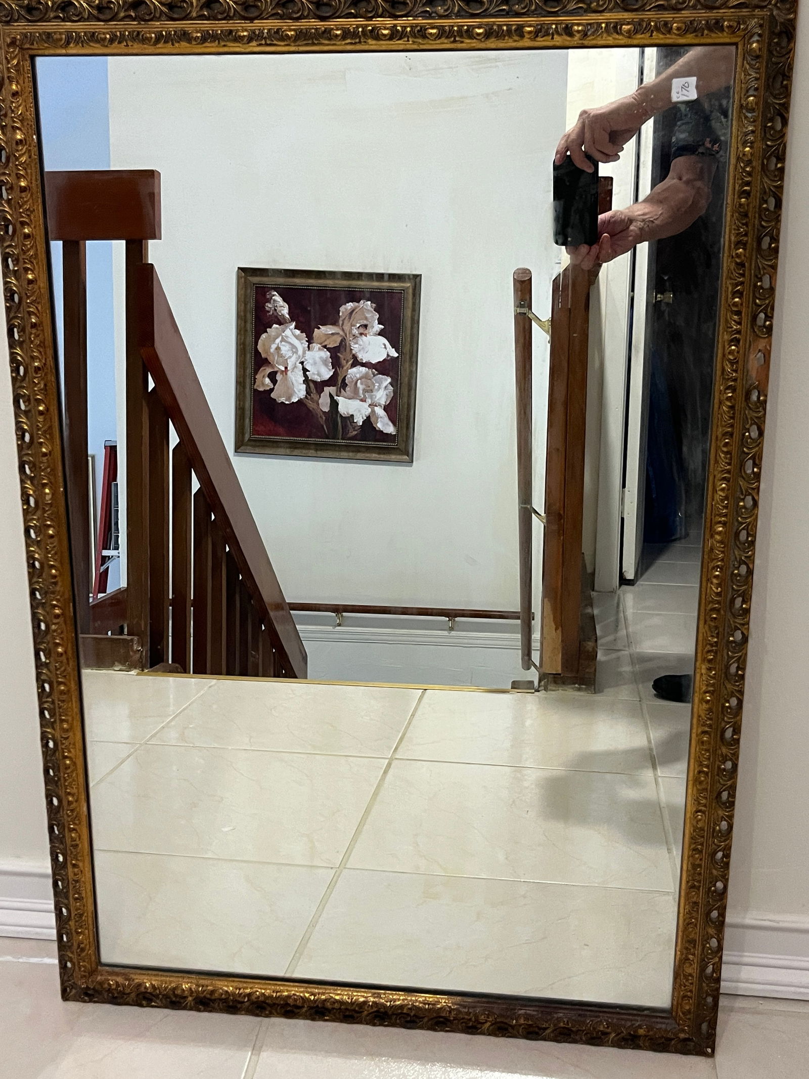 Gld. Wood Frame Wall Mirror (1 of 1)