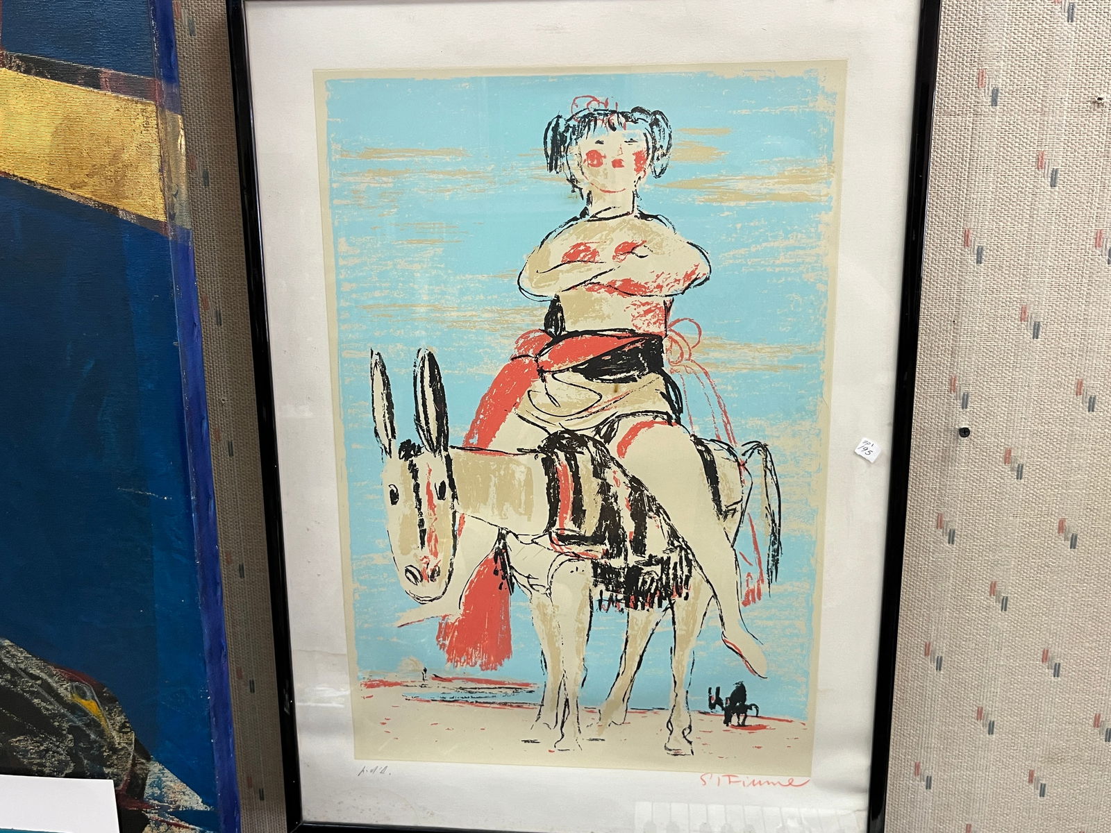 Salvatore Fiume Litho 'The Foreign Woman in Sicily" (1 of 3)