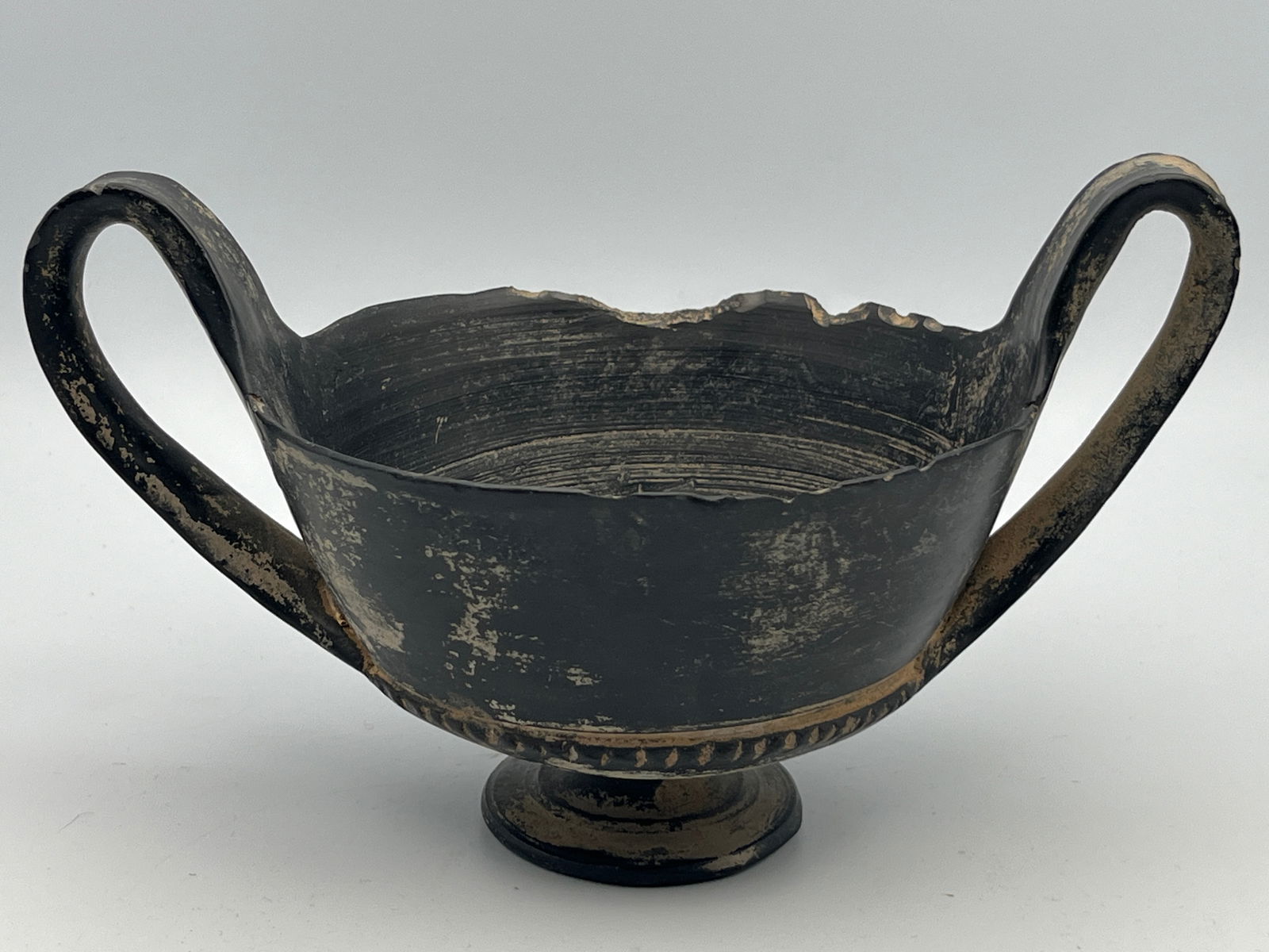 Etruscan Style Bucchero Two Handled Vessel (1 of 5)