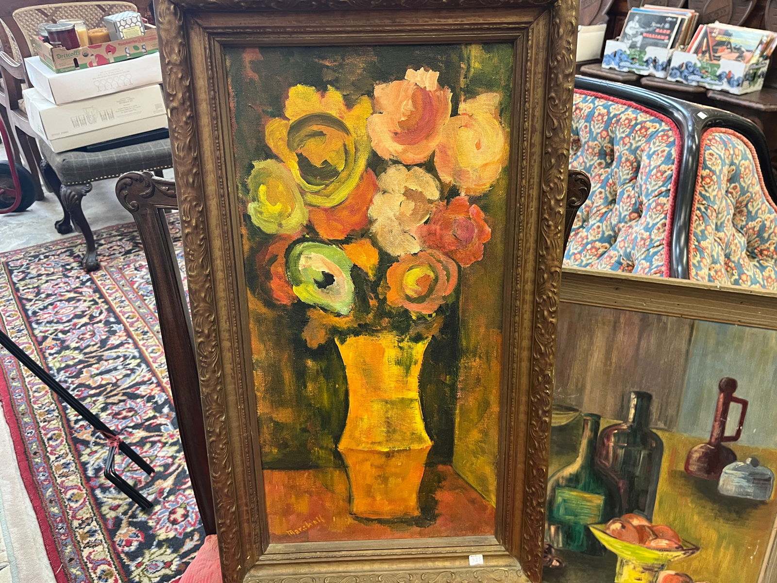 Oil/Panel 'Still Life' signed LR J. Pengilly, (1 of 3)