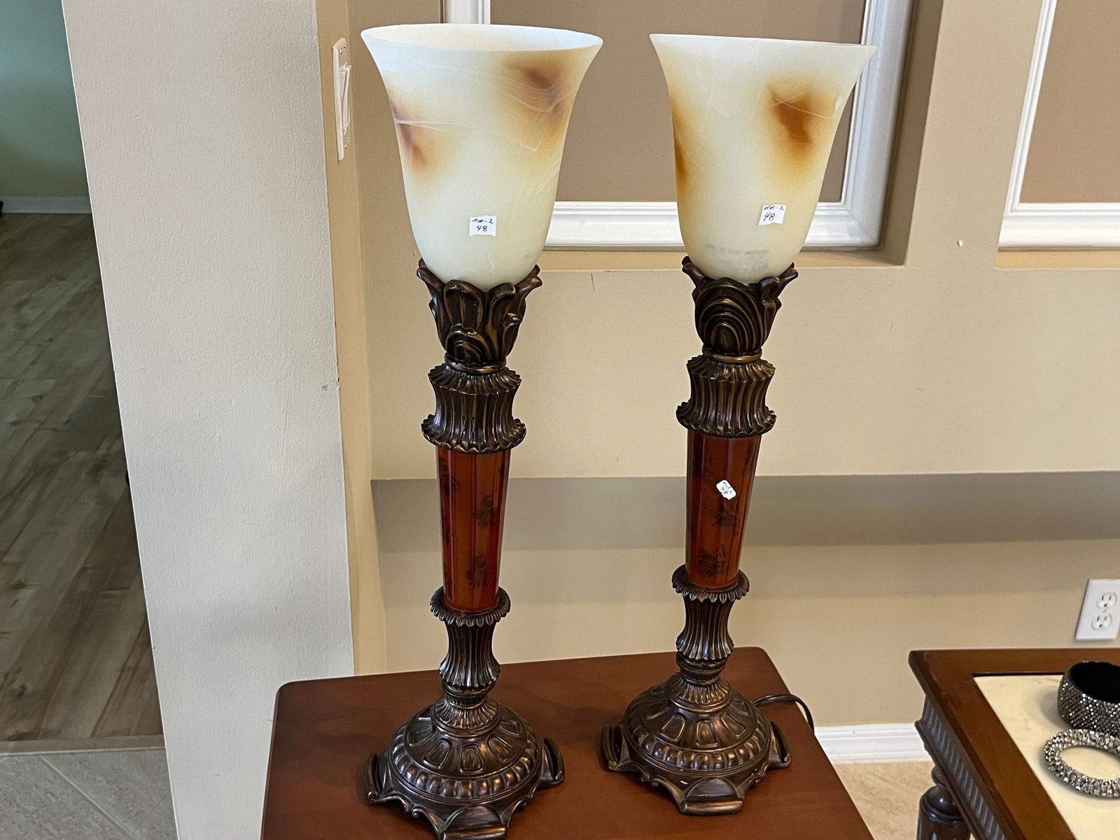 Pair Lamps: Pair Lamps, 24"h