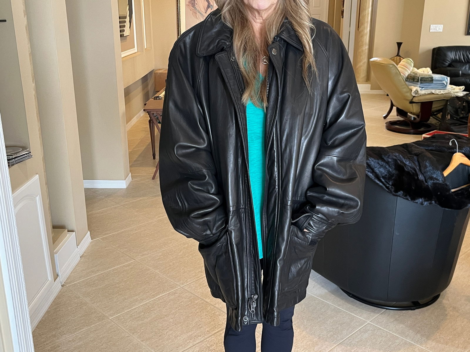 Claiborne Lambskin Coat (1 of 6)