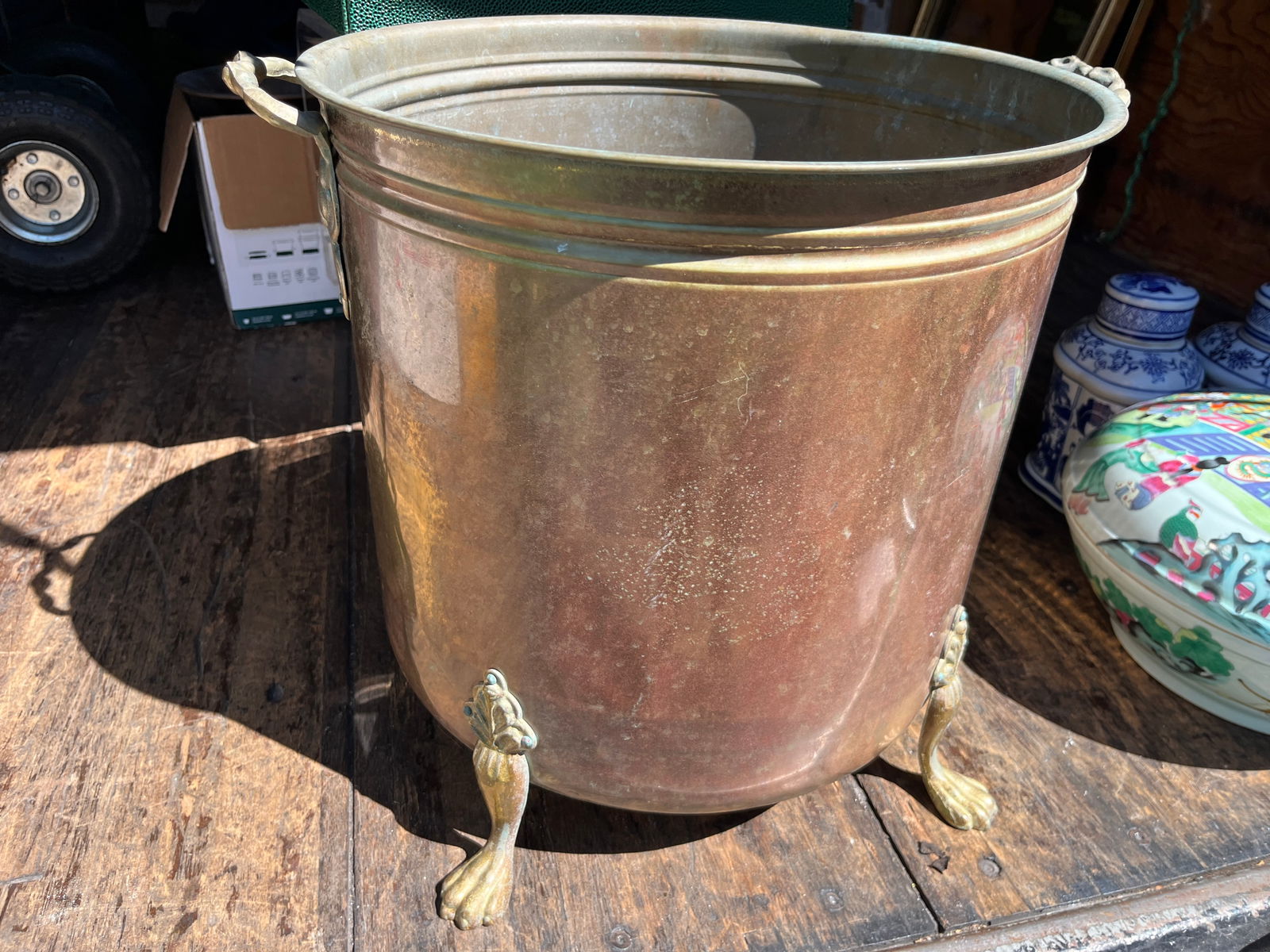 Lg. Copper Planter (1 of 3)