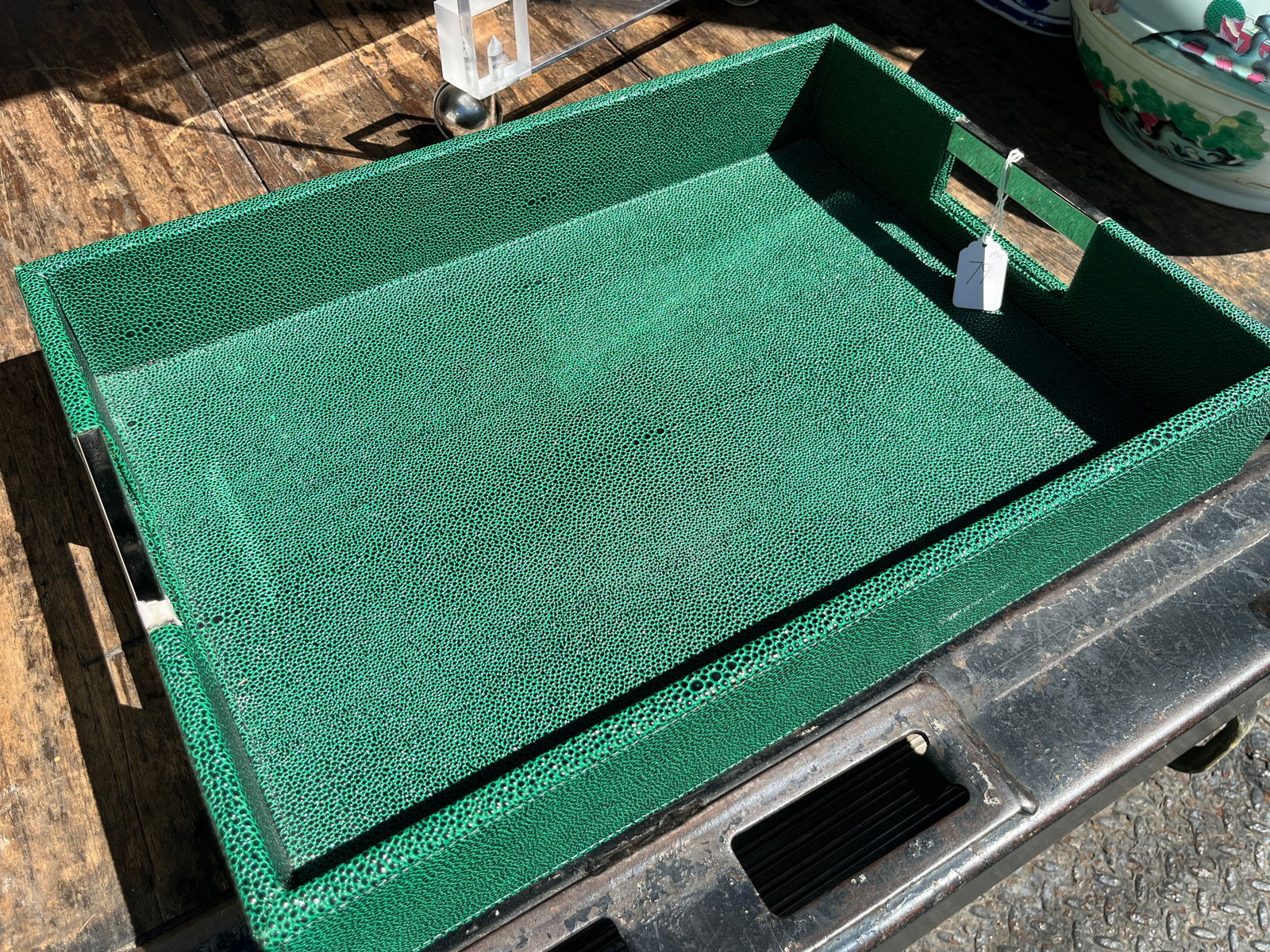 Green Serving Tray (1 of 3)
