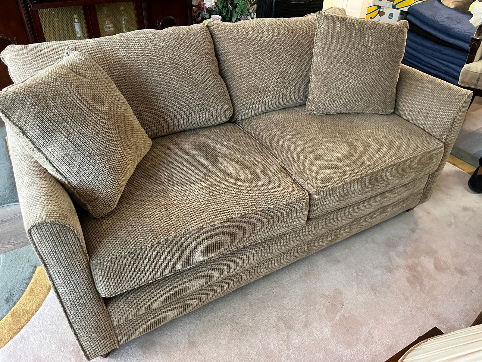 Beige Sleeper Sofa: Beige Sleeper Sofa, 69"w x 36"d