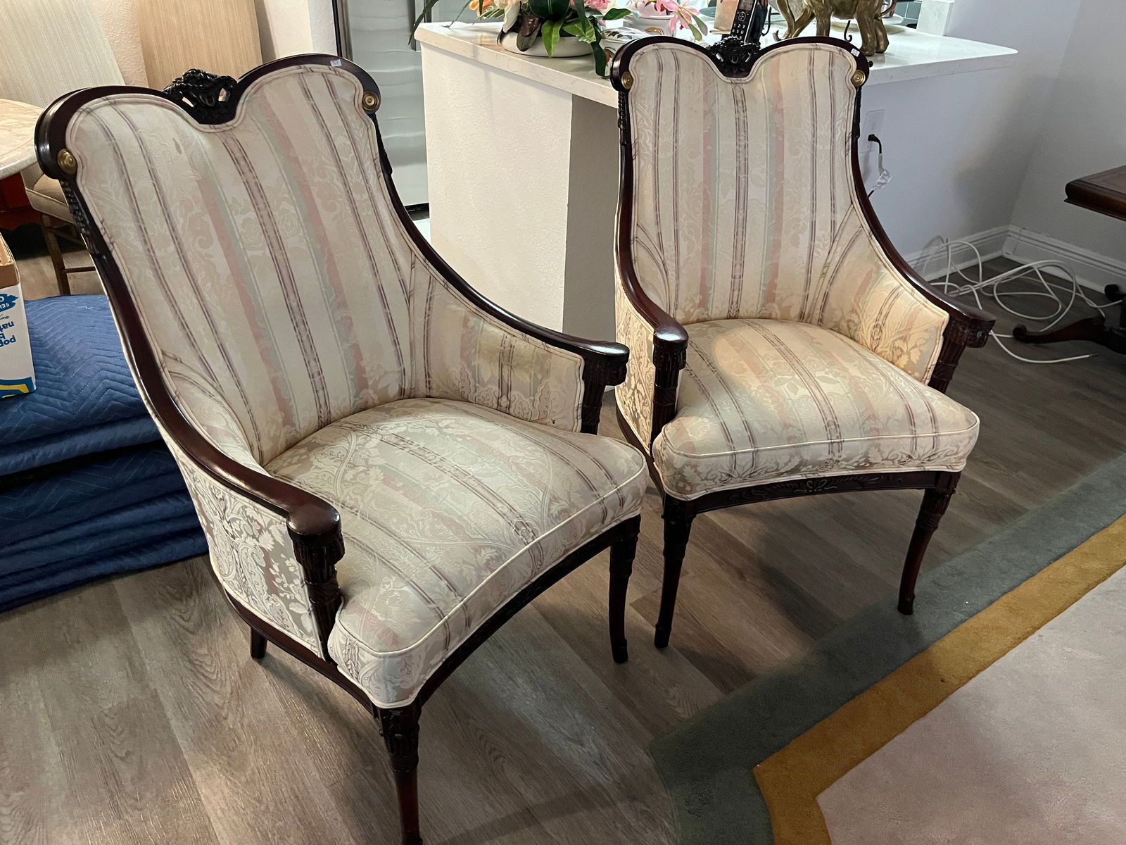 Pair Vintage Arm Chairs (1 of 3)