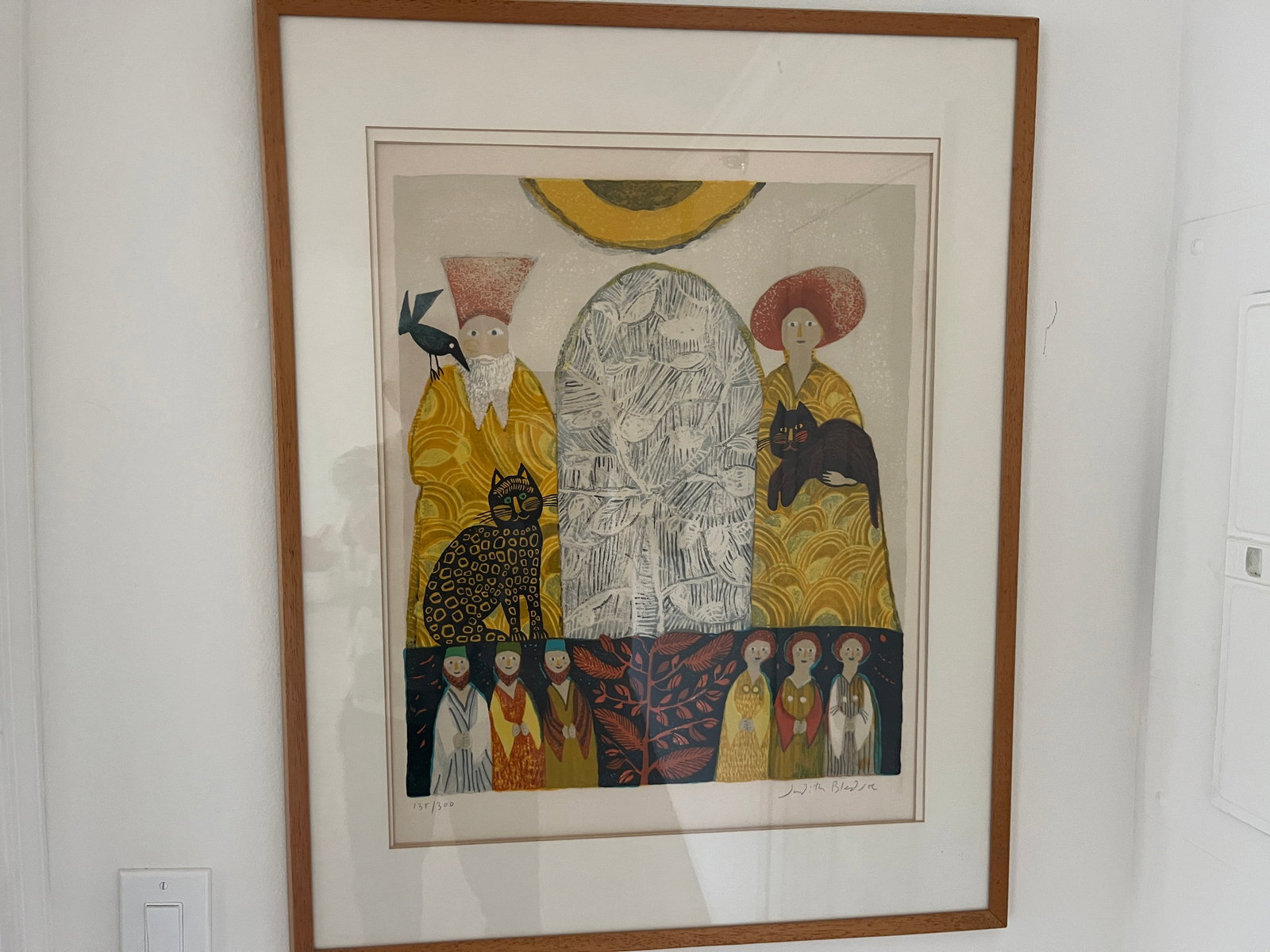 Judith Bledsoe Litho: Judith Bledsoe (1928-2013) Litho 131/300, H. 60.96x48.26cm, 24x19