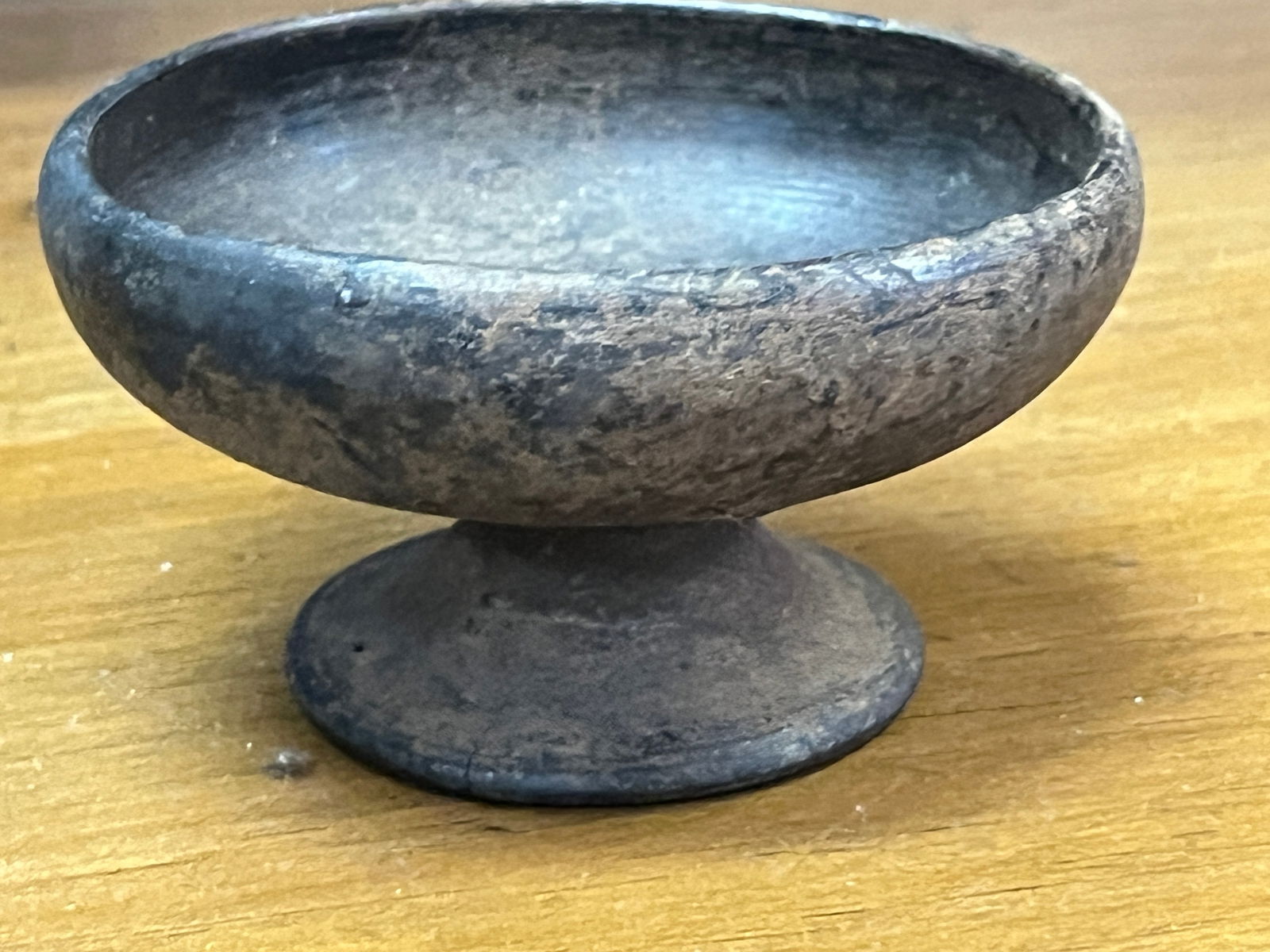 Etruscan Bucchero Bowl 600-550 BC: Looks Like an Etruscan Bucchero Bowl, 600-550 BC, 1.75"h x 3.25"w