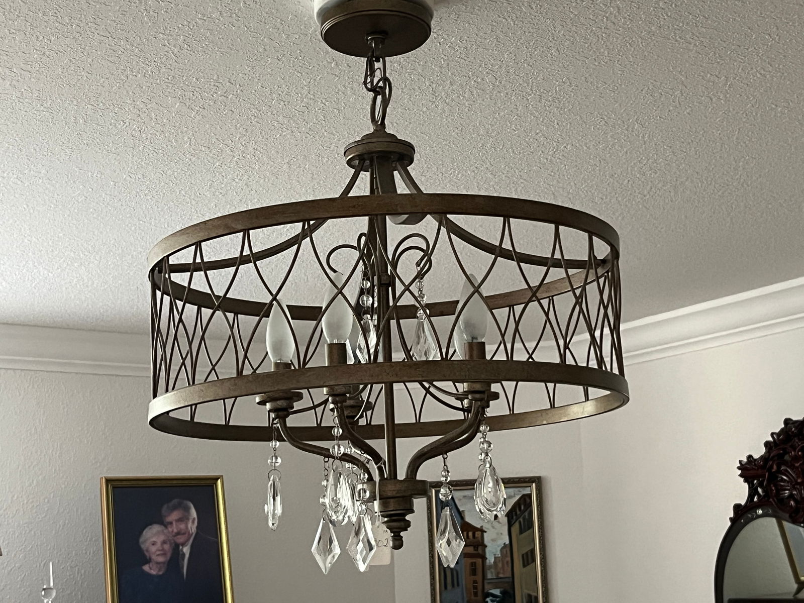 Vintage Crystal Hanging Light (1 of 3)