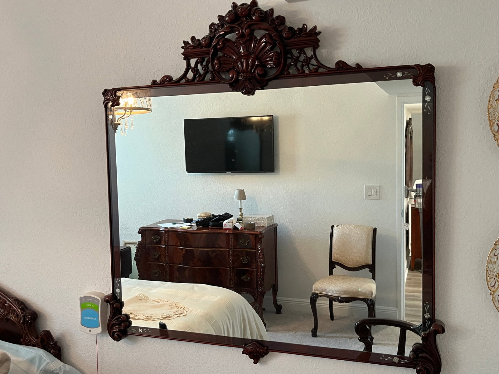 Vintage Mahog. Wall Mirror (1 of 6)