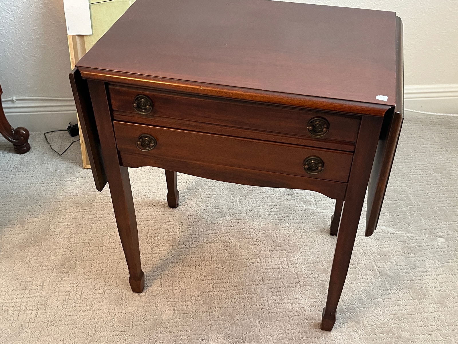 Vintage Mahog. Silver Chest (1 of 2)