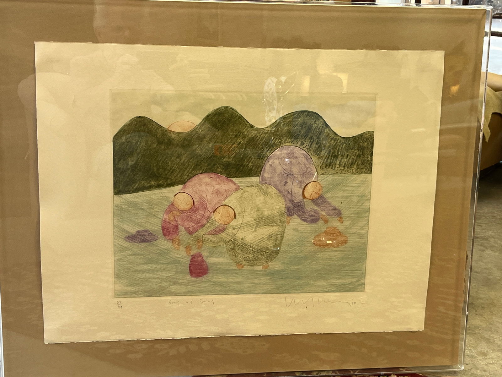 Pastel Litho on Linen Paper (1 of 2)