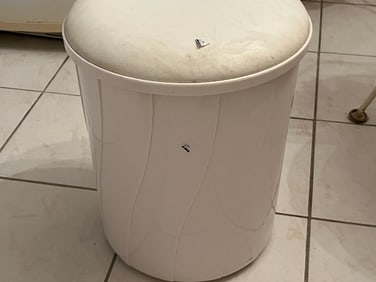 White Plastic Stool
