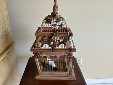 Wood Bird Cage