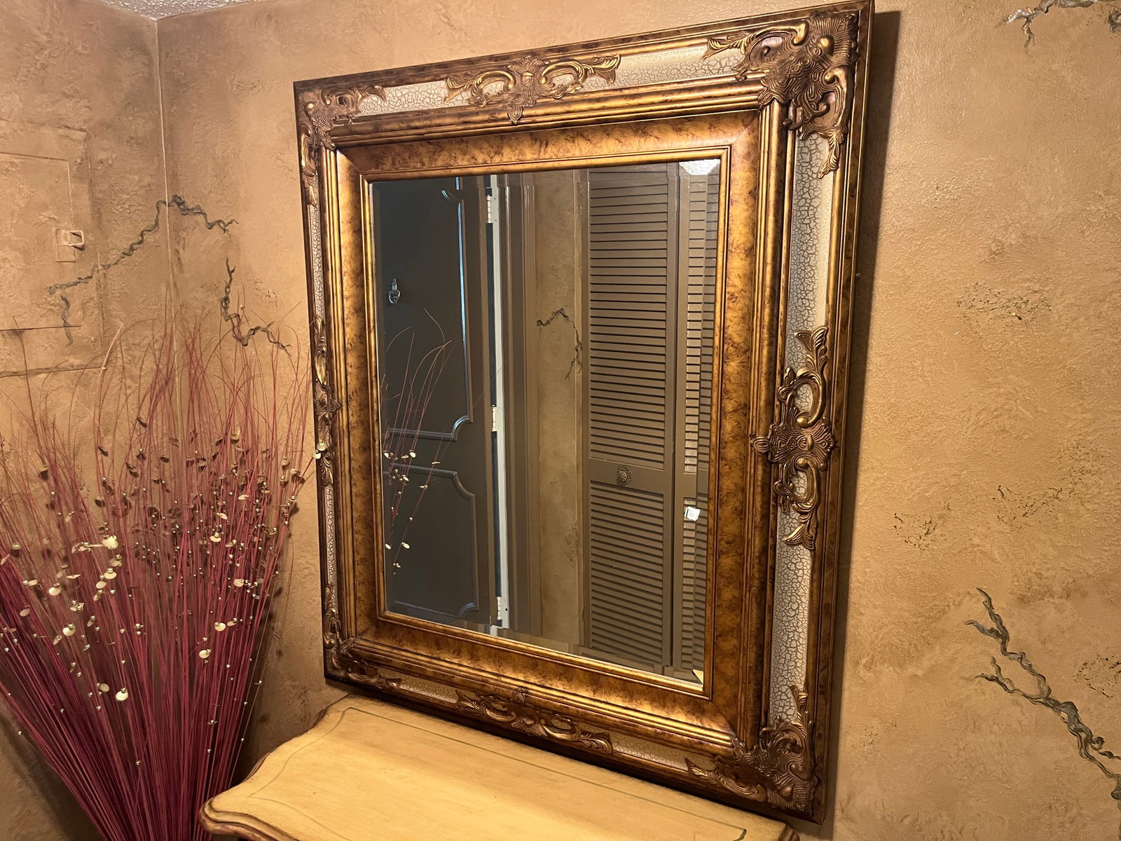 Gold Frame Wall Mirror (1 of 3)