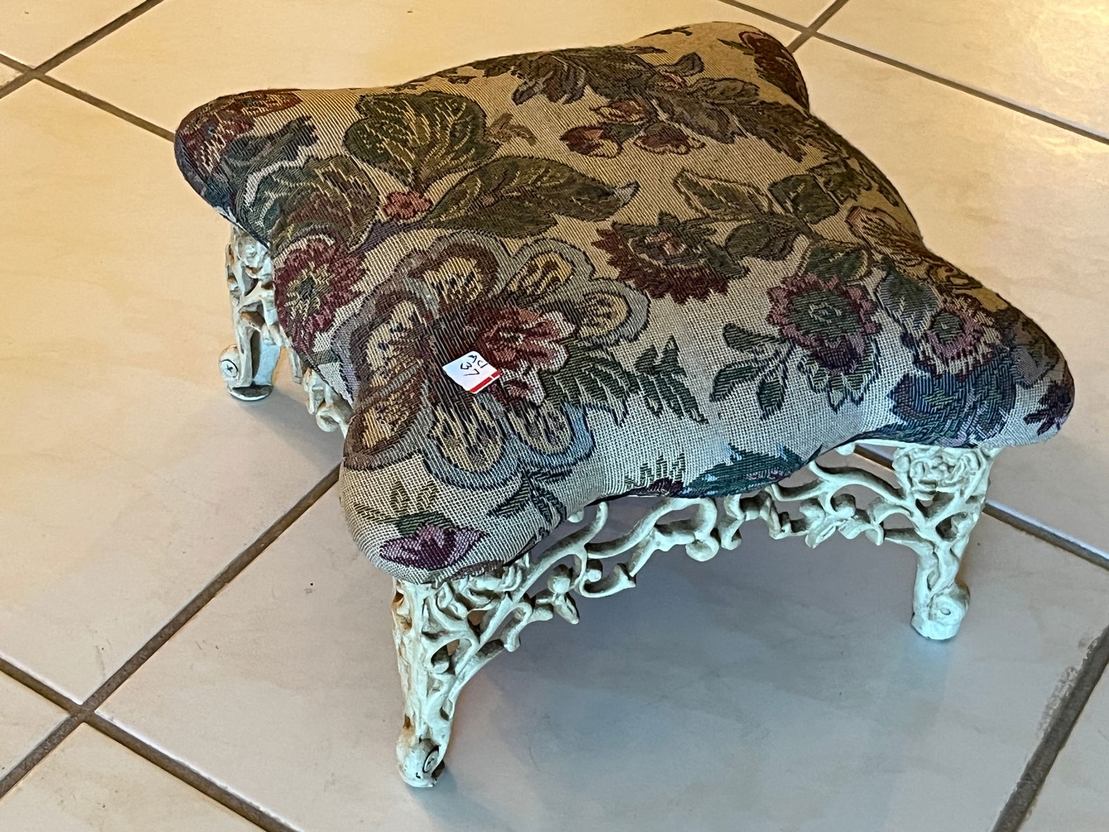 Iron Base Footstool (1 of 3)