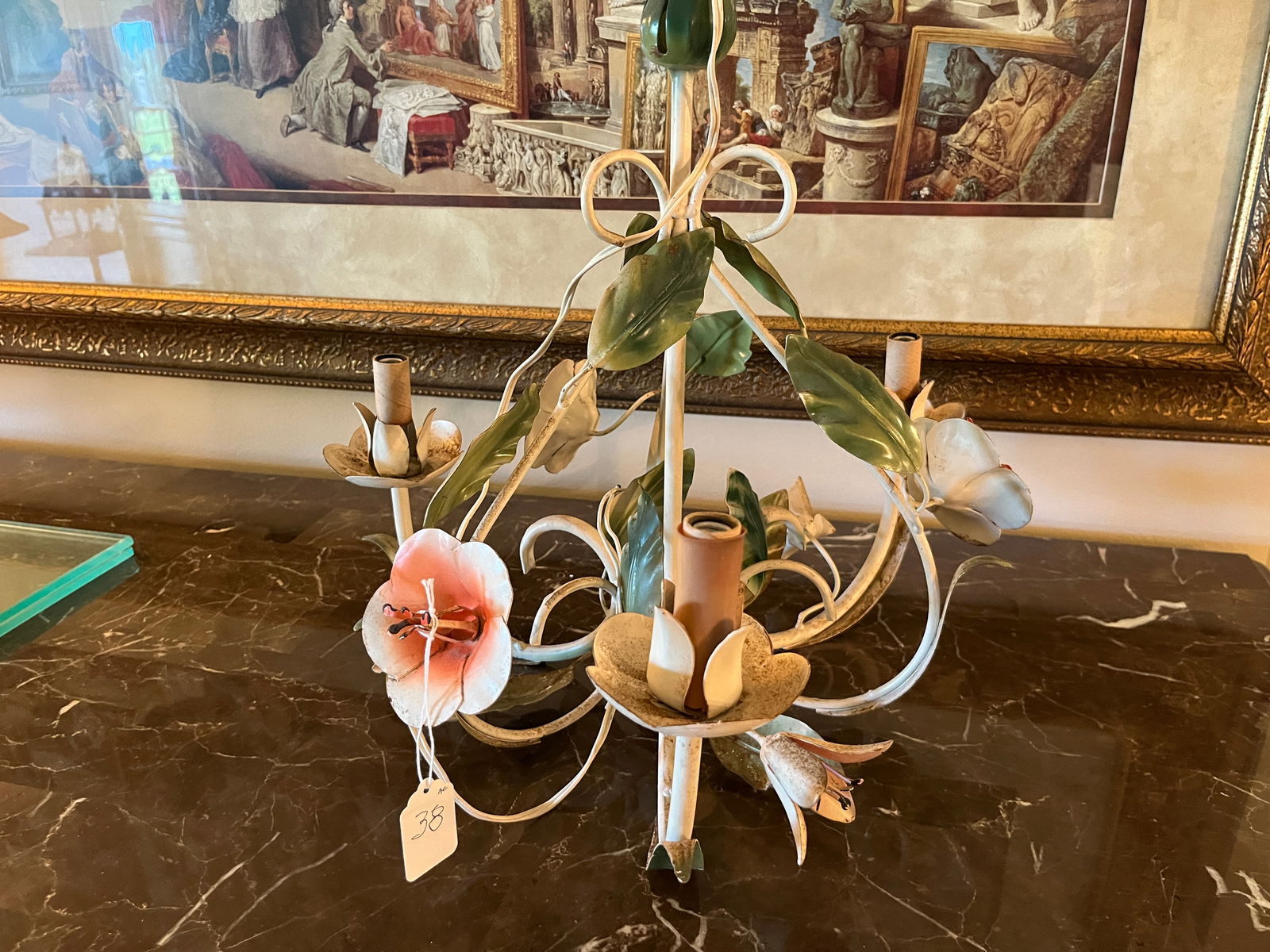 Italian Floral Hanging Light (1 of 2)